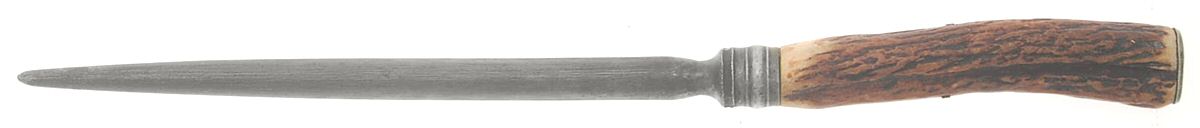 Sterling Stag Flatware Small Steel Rod Sharpener Knife by Unknown Mfg Silver-1