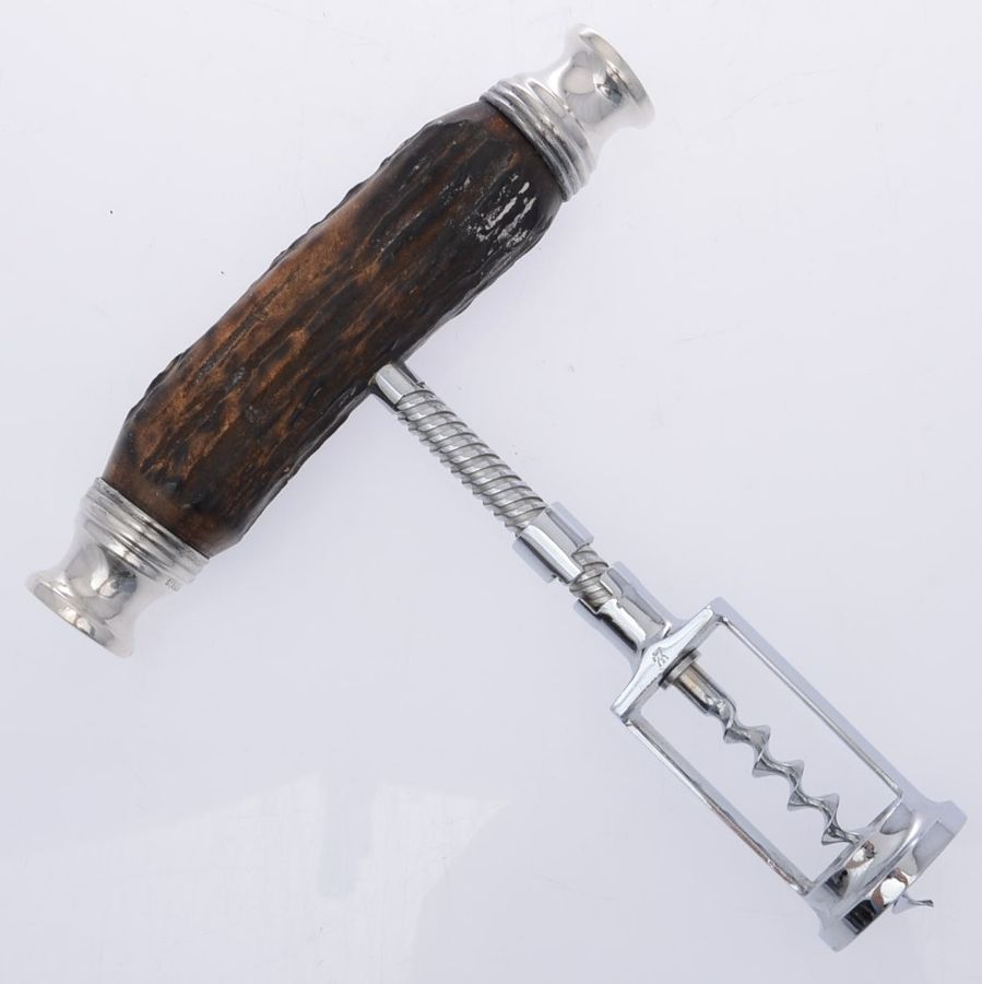 Sterling Stag Flatware Corkscrew by Unknown Mfg Silver-1