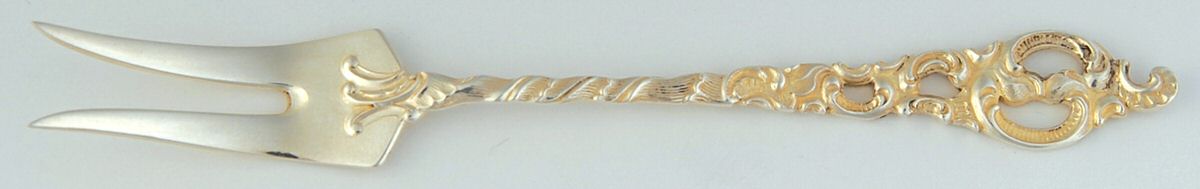 Norway Sterling Flatware Individual Hors d'Oeuvres Fork by Unknown Mfg Silver-1