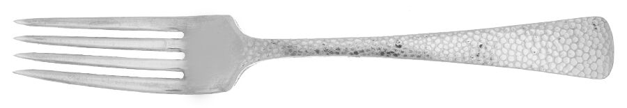 Hammered (Silverplate) Fork by Unknown Mfg Silver-1
