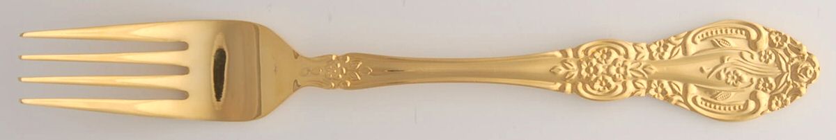 Springtime (Gold Electroplate) Fork by Unknown Mfg Silver-1