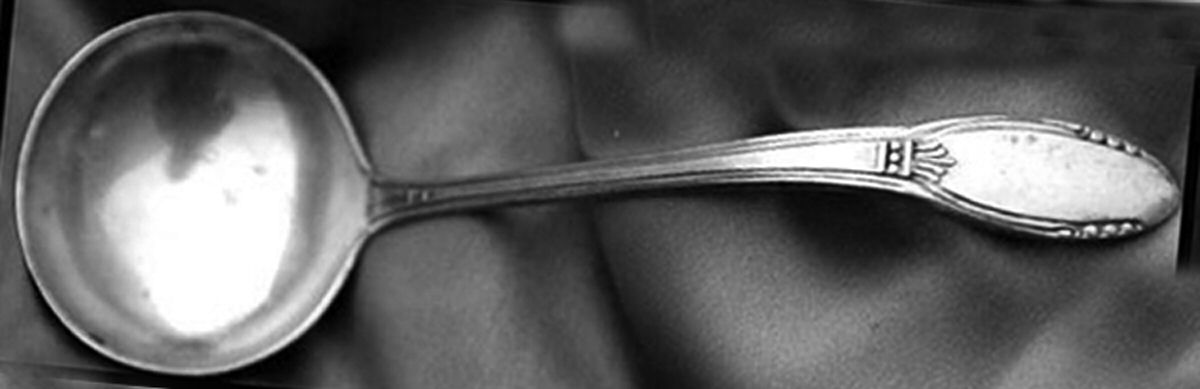 UNF1052 (Sterling) Solid Piece Cream Ladle by Unknown Mfg Silver-1