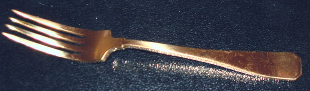 Golden Ray (Gold Electroplate) Fork by Unknown Mfg Silver-1