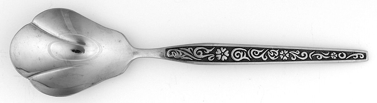 UNF1827 (Stainless) Sugar Shell Spoon by Unknown Mfg Silver-1