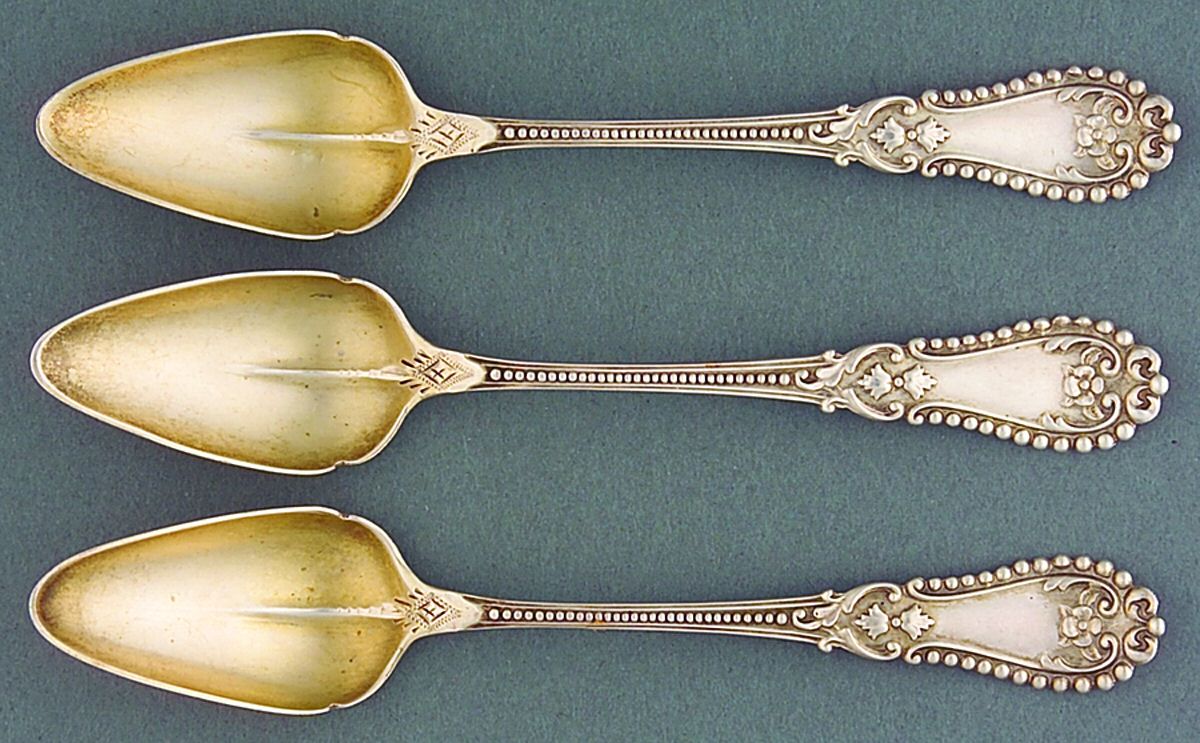 UNF1075 (Sterling) Fruit-Orange Spoon - Set of 3 by Unknown Mfg Silver-1