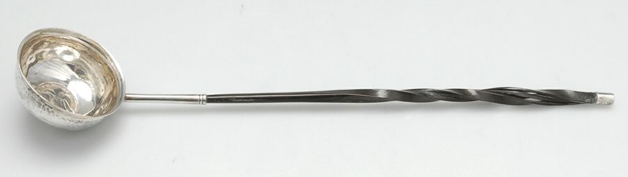 European Style Sterling Flatware Toddy Ladle with Baleen Handle by Unknown Mfg Silver-1