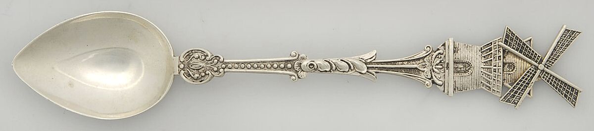 European Style Sterling Flatware Souvenir Spoon by Unknown Mfg Silver-1