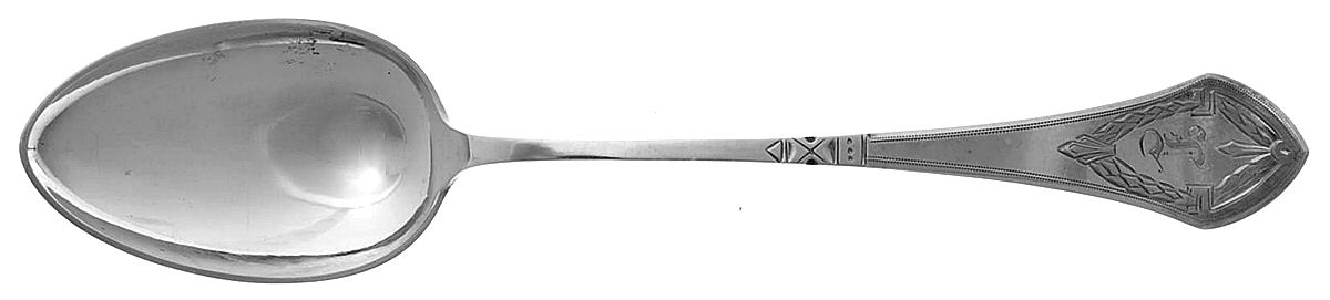 European Style Sterling Flatware Tablespoon (Serving Spoon) by Unknown Mfg Silver-1
