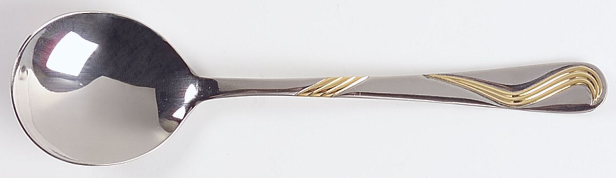 UNF1090 (Stainless) Round Bowl Soup Spoon (Cream Soup) by Unknown Mfg Silver-1