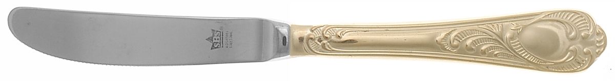 UNF1571 (Gold Electroplate) Modern Solid Knife by Unknown Mfg Silver-1
