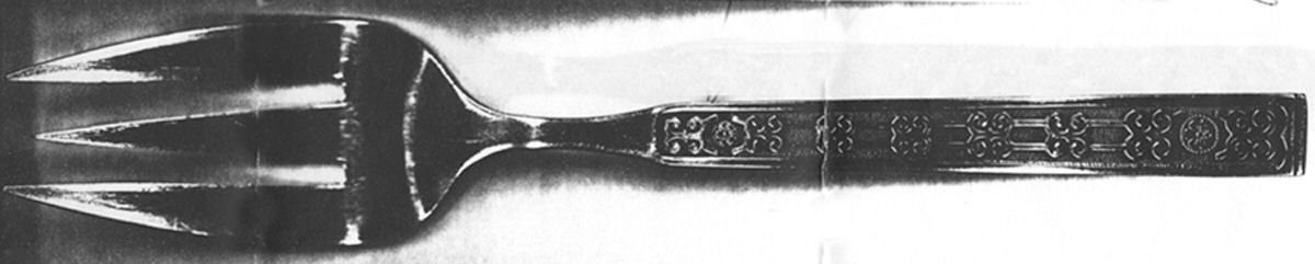 UNF1108 (Stainless) Medium Solid Cold Meat Serving Fork by Unknown Mfg Silver-1