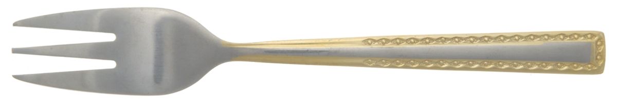 UNF1524GO (Stainless, Gold Accent) Individual Salad Fork by Unknown Mfg Silver-1