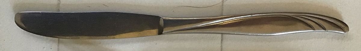 UNF1127 (Stainless) Modern Solid Knife by Unknown Mfg Silver-1
