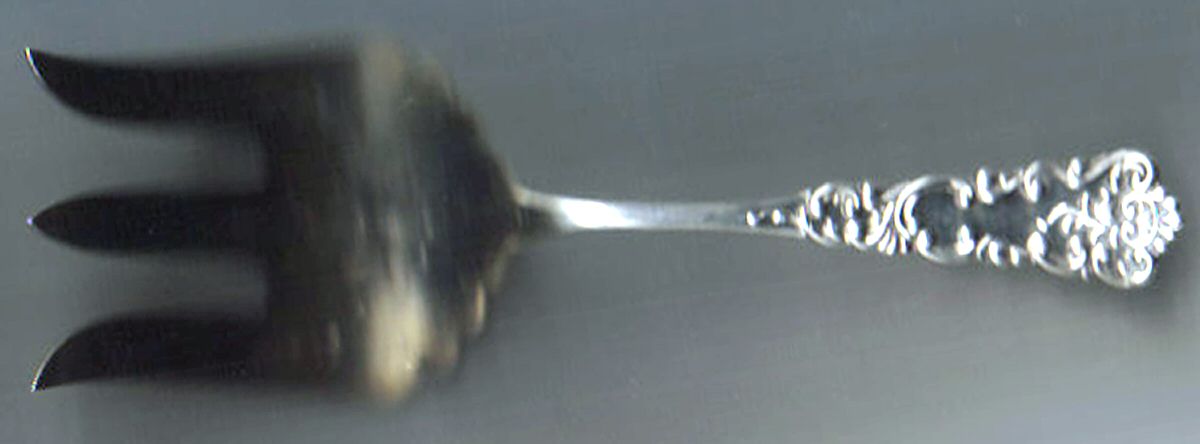 FES18 (Sterling) Large Solid Fish Serving Fork by Fessenden-1