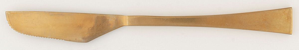 UNF1178 (Bronzeware) Modern Solid Knife by Unknown Mfg Silver-1