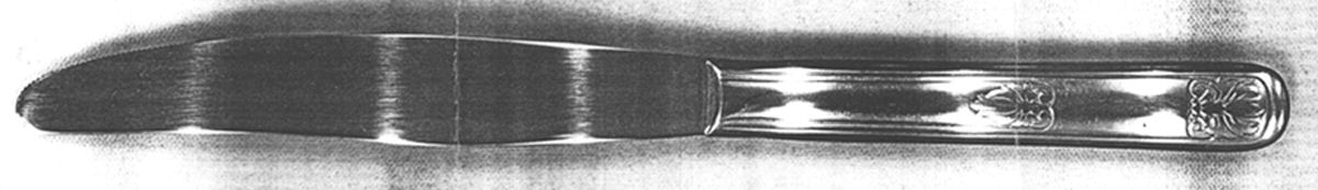 UNF1184 (Stainless) Modern Solid Knife by Unknown Mfg Silver-1