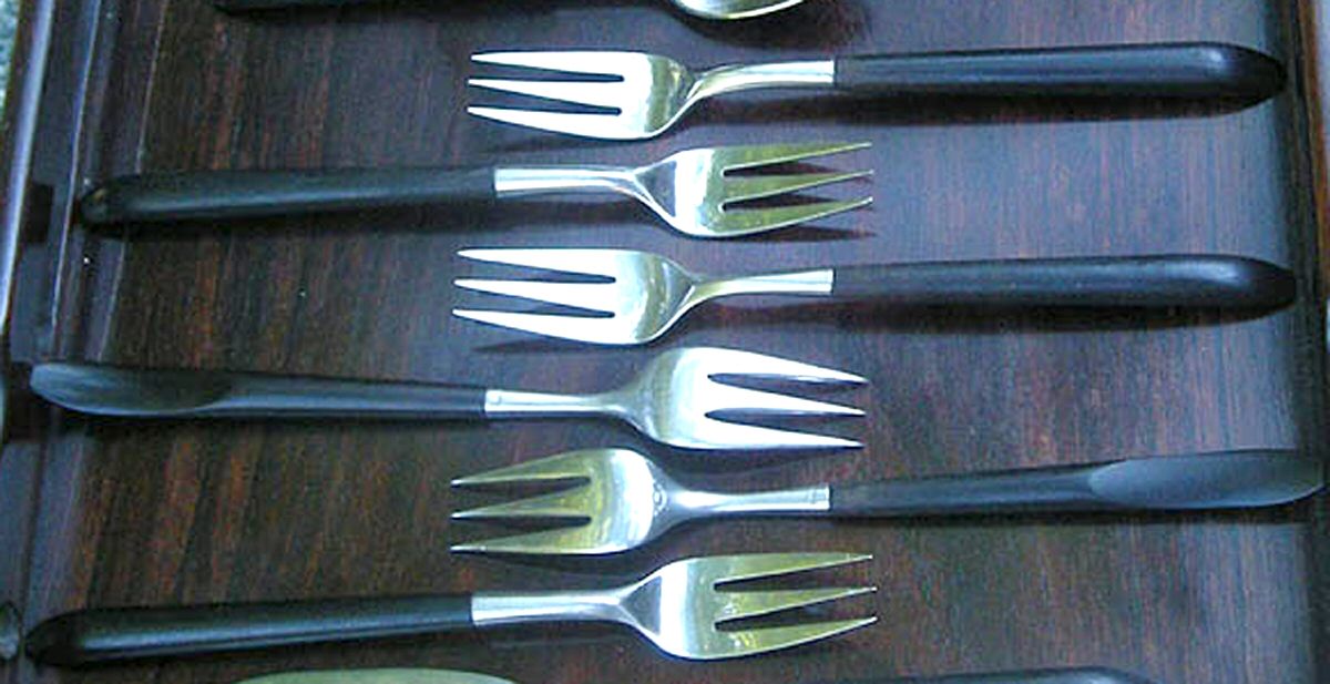 UNF1190 (Stainless) Individual Salad Fork by Unknown Mfg Silver-1