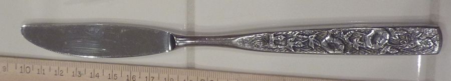 UNF1194 (Stainless) Modern Solid Knife by Unknown Mfg Silver-1