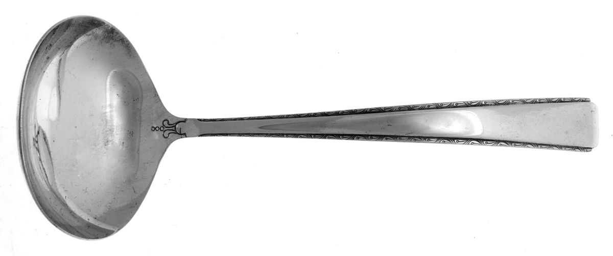 UNF737 (Nickel) Solid Gravy Ladle by Unknown Mfg Silver-1