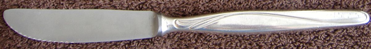 UNF738 (Silverplate) Modern Solid Knife by Unknown Mfg Silver-1