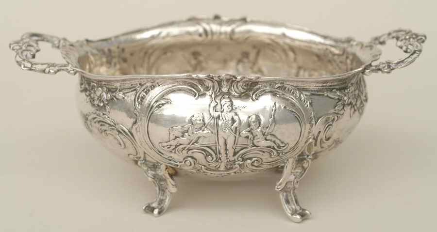 European Sterling Hollowware Small Sterling Footed Bowl by Unknown Manufacturer-1