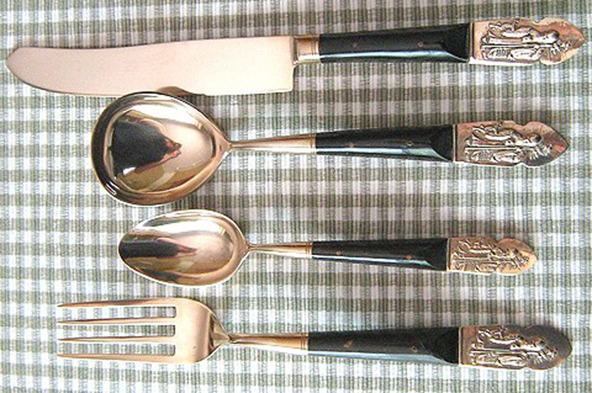 UNF1869 (Brass) Fork by Unknown Mfg Silver-1