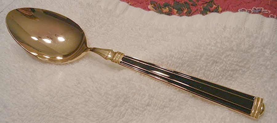 UNF1204 (Gold Electroplate) Teaspoon by Unknown Mfg Silver-1