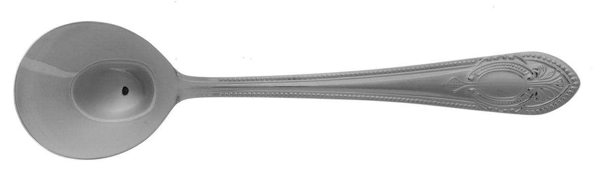 UNF1541 (Stainless, No Gold Accent, Plain Cameo) Round Bowl Soup Spoon (Gumbo) by Unknown Mfg Silver-1