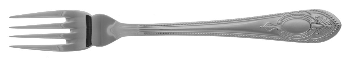 UNF1541 (Stainless, No Gold Accent, Plain Cameo) Individual Solid Fish Fork by Unknown Mfg Silver-1
