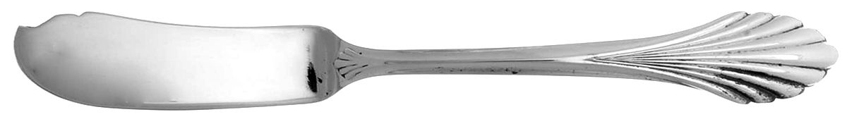 UNF1211 (Silverplate) Flat Handle Master Butter Knife by Unknown Mfg Silver-1