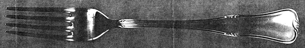 90-4 (Silverplate) Fork by Unknown Mfg Silver-1