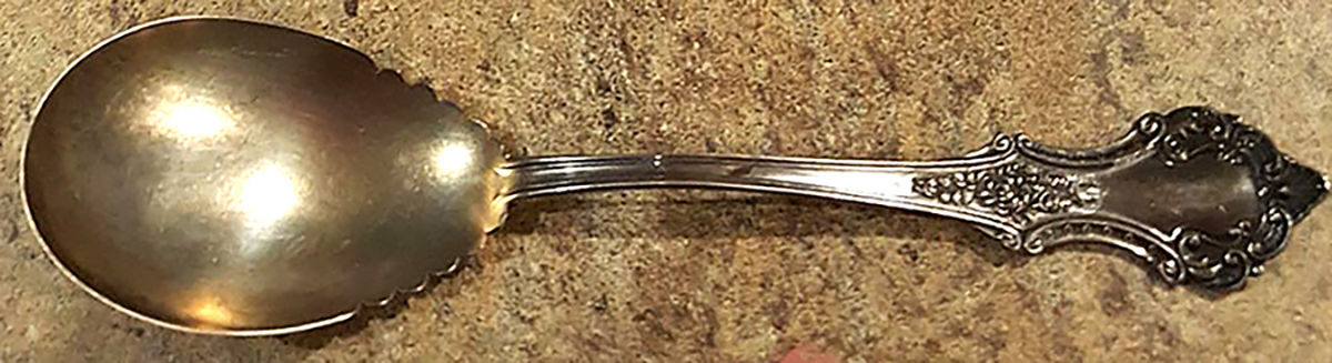 UNF745 (Sterling, 1899) Sugar Spoon by Unknown Mfg Silver-1