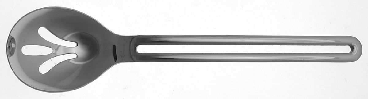 UNF1244 (Stainless) Pierced Tablespoon (Serving Spoon) by Unknown Mfg Silver-1