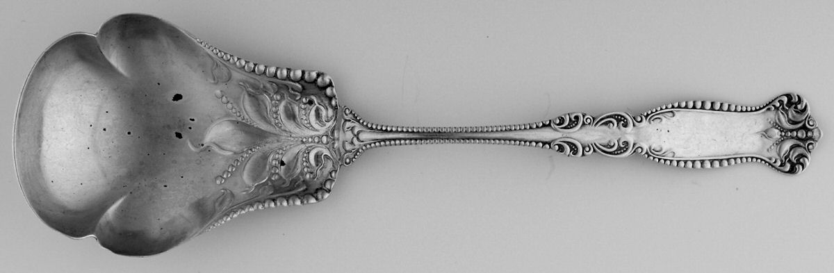 UNF1246 (Sterling) Preserve Spoon by Unknown Mfg Silver-1