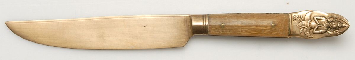 UNF1883 (Brass) Individual Steak Knife Hollow Handle by Unknown Mfg Silver-1
