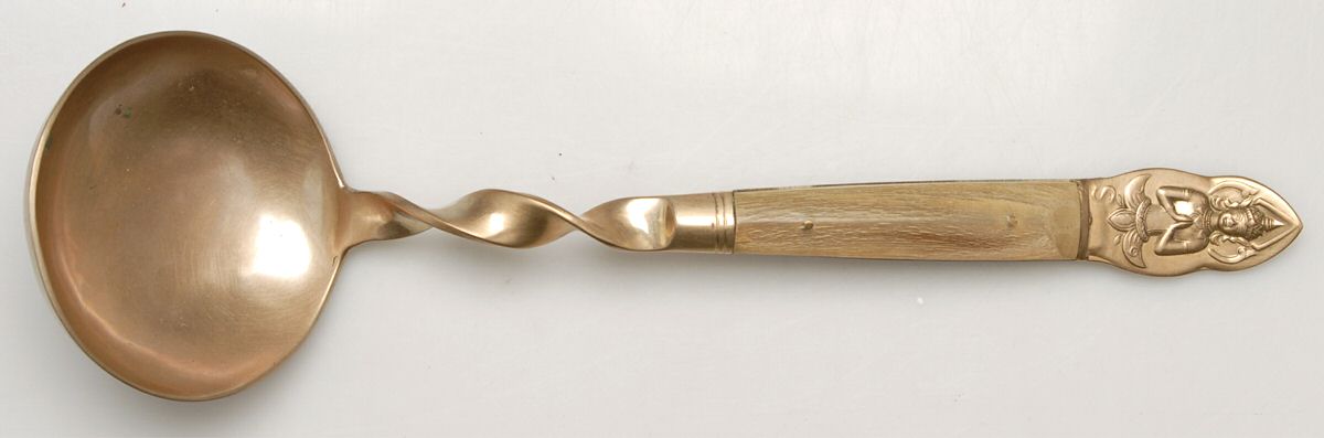 UNF1883 (Brass) Solid Soup Ladle by Unknown Mfg Silver-1