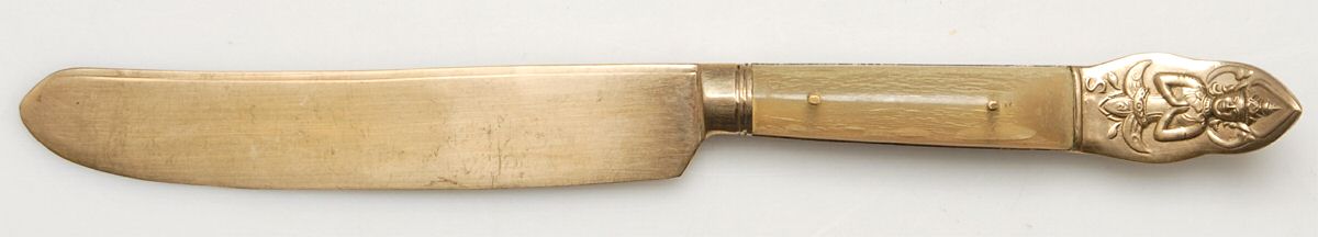UNF1883 (Brass) New French Hollow Knife by Unknown Mfg Silver-1