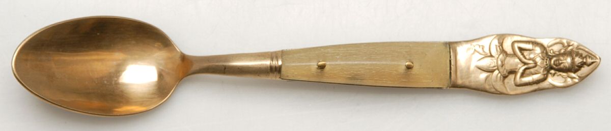 UNF1883 (Brass) Five O'Clock Teaspoon by Unknown Mfg Silver-1