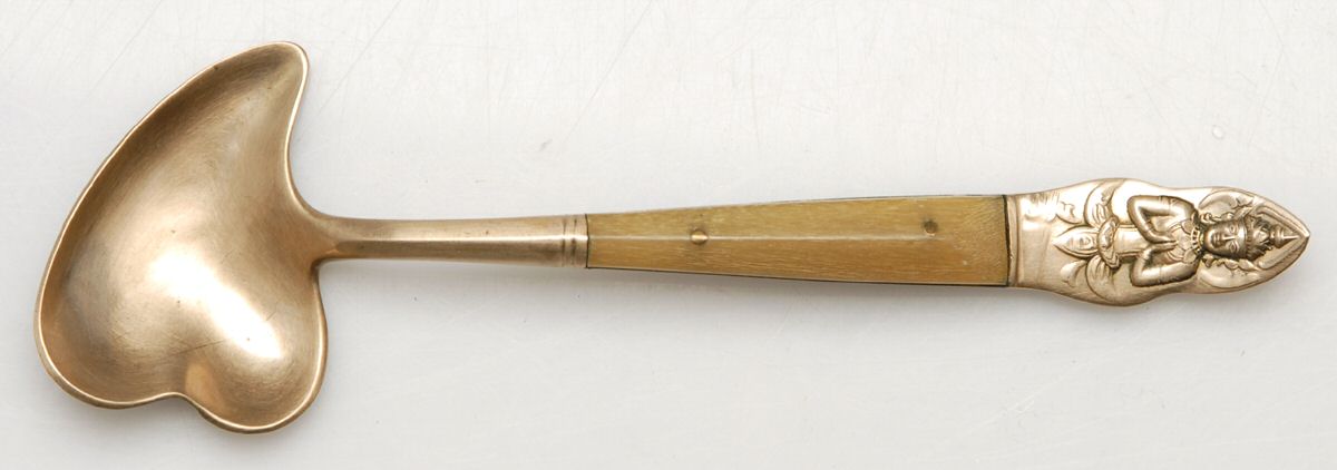 UNF1883 (Brass) Large Solid Jelly Server by Unknown Mfg Silver-1