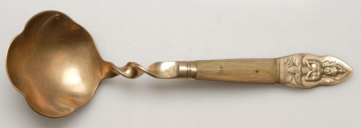 UNF1883 (Brass) Solid Gravy Ladle by Unknown Mfg Silver-1