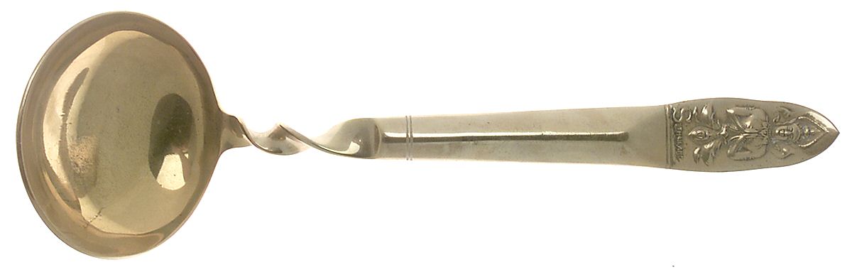 UNF754 (Brass) Solid Soup Ladle by Unknown Mfg Silver-1