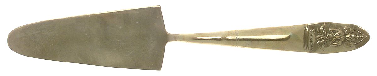 UNF754 (Brass) Solid Pie Server by Unknown Mfg Silver-1