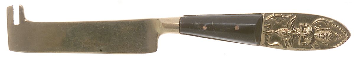 UNF1258 (Brass) Solid Serving Cheese Knife by Unknown Mfg Silver-1