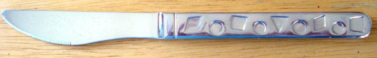 UNF1891 (Stainless) New French Solid Knife by Unknown Mfg Silver-1