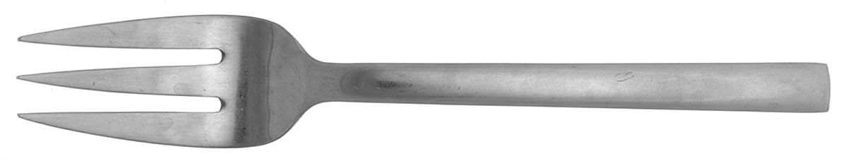 UNF1265 (Stainless) Medium Solid Cold Meat Serving Fork by Unknown Mfg Silver-1