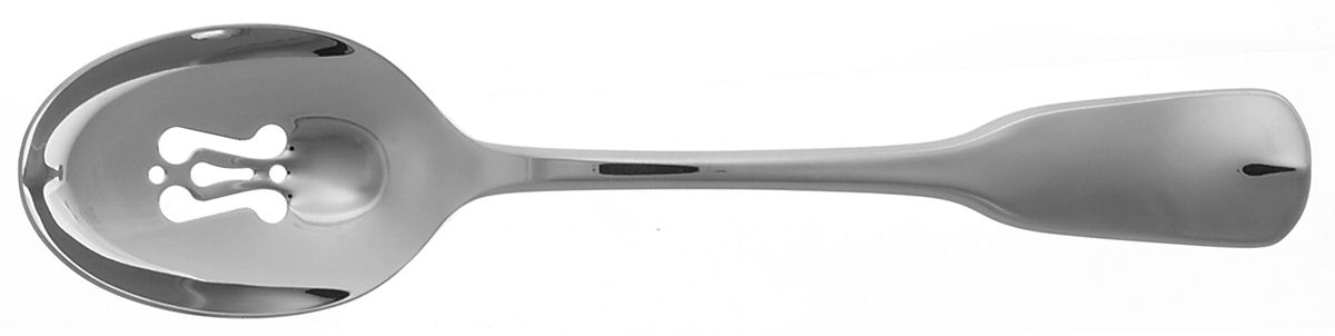 UNF1896 (Stainless) Pierced Tablespoon (Serving Spoon) by Unknown Mfg Silver-1
