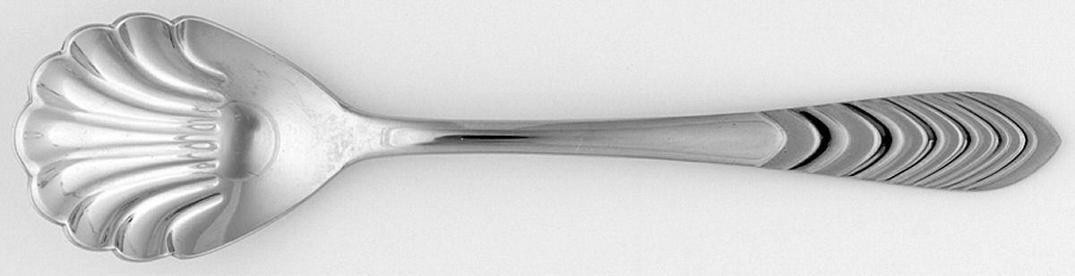 UNF1269 (Stainless) Sugar Shell Spoon by Unknown Mfg Silver-1