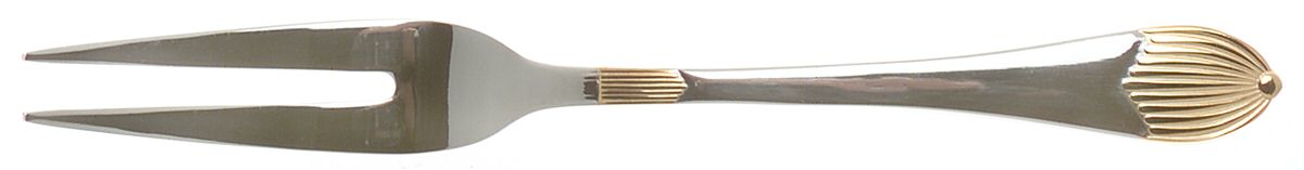 UNF1271 (Stainless) Small 2-Tine Cold Meat Serving Fork by Unknown Mfg Silver-1