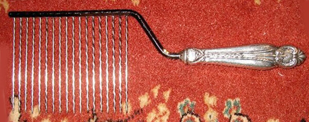 UNF1899 (Sterling) Cake Breaker with Silverplate Prongs by Unknown Mfg Silver-1