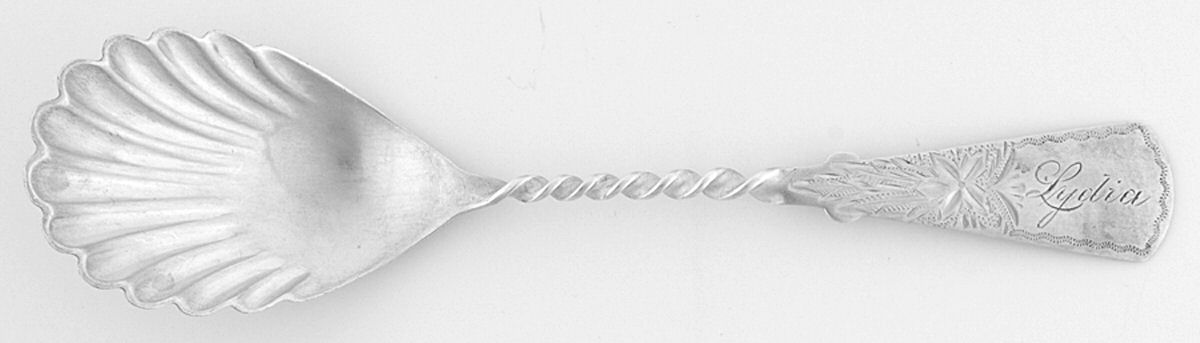 UNF1275 (Sterling) Sugar Shell Spoon by Unknown Mfg Silver-1